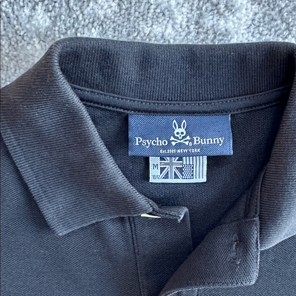 Psycho Bunny Classic Polo Shirt Boys Size Medium 10/12 - Picture 4 of 4
